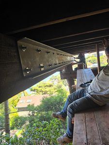 Structural beam bracket installation