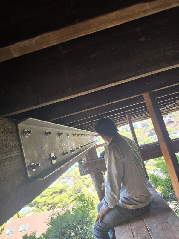 Structural beam bracket installation