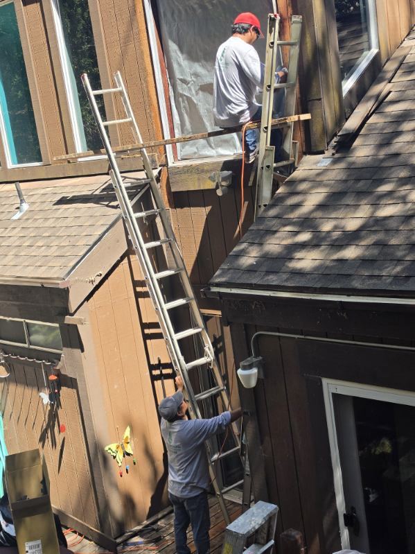 Exterior trim painting