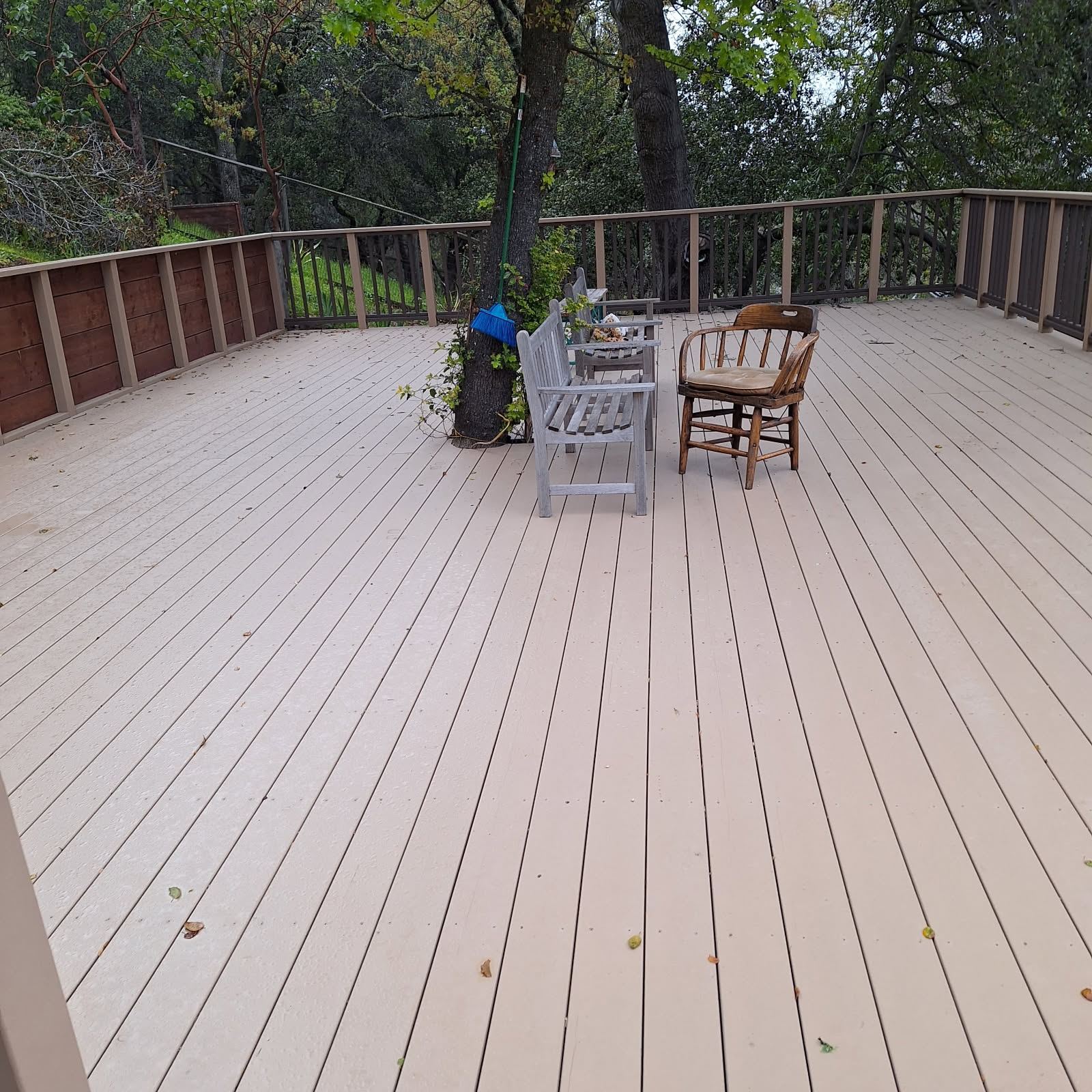 Composite deck flooring